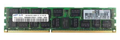 Arbeitspeicher 1x 4GB Samsung ECC REGISTERED DDR3  1066MHz PC3-8500 RDIMM | M393B5173DZ1-CF8
